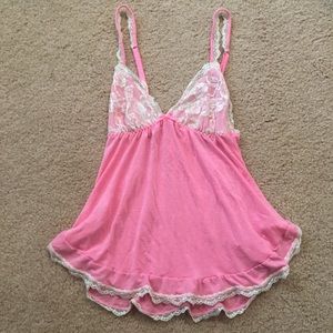 VS Pink Lace Lingerie Top Size S